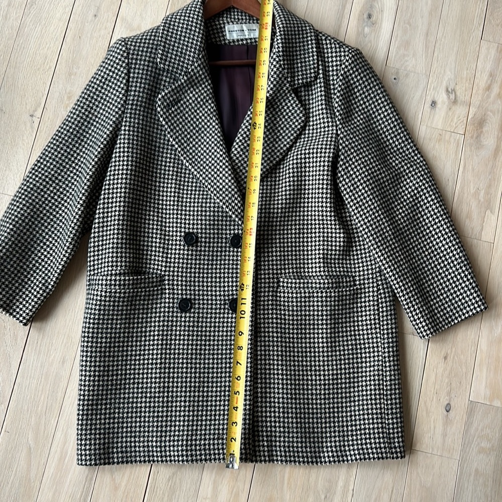 Wool vintage grigham pattern jacket